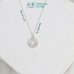 Dây Chuyền Nữ Bạc ADJ 925 Tam Hợp Tình Yêu Phụ Kiện Trang Sức Nữ  SD146144AD