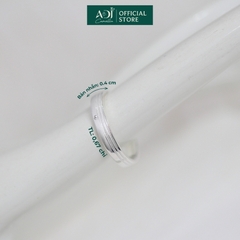 Nhẫn Đôi Bạc ADJ 925  Pure Love Đính Đá CZ Phụ Kiện Trang Sức Nữ Cao Cấp