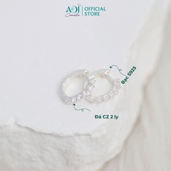 Bông Tai Nữ Bạc ADJ 925  Đính Hạt Lấp Lánh Sang Trọng Phụ Kiện Trang Sức Nữ Cao Cấp SB16201AD