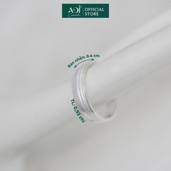 Nhẫn Đôi Bạc ADJ 925  Pure Love Đính Đá CZ Phụ Kiện Trang Sức Nữ Cao Cấp