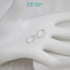 Bông Tai Nữ Bạc ADJ 925  Đính Hạt Lấp Lánh Sang Trọng Phụ Kiện Trang Sức Nữ Cao Cấp SB16201AD