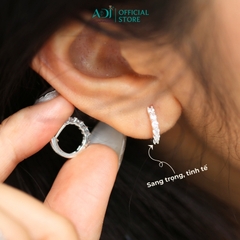 Bông Tai Nữ Bạc ADJ 925  Đính Hạt Lấp Lánh Sang Trọng Phụ Kiện Trang Sức Nữ Cao Cấp SB16201AD