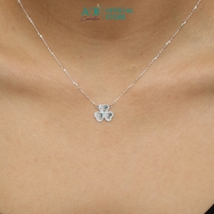 Dây Chuyền Nữ Bạc ADJ 925 Tam Tâm Đồng Điệu Phụ Kiện Trang Sức Nữ Cao Cấp SD146155AD