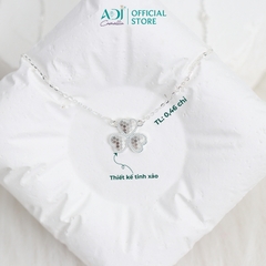 Dây Chuyền Nữ Bạc ADJ 925 Tam Tâm Đồng Điệu Phụ Kiện Trang Sức Nữ Cao Cấp SD146155AD