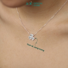 Dây Chuyền Nữ Bạc ADJ 925 Tam Tâm Đồng Điệu Phụ Kiện Trang Sức Nữ Cao Cấp SD146155AD