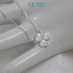 Dây Chuyền Nữ Bạc ADJ 925 Tam Tâm Đồng Điệu Phụ Kiện Trang Sức Nữ Cao Cấp SD146155AD