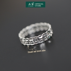 Nhẫn nữ Trang sức bạc 925 ADJ Kim Tiền Chiêu Tài Đón Lộc – Hút May Mắn  SN13725