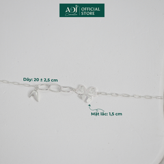 Lắc Tay Nữ Bạc ADJ 925 Mix Charm Nơ Nabi Phụ Kiện Trang Sức Nữ Cao Cấp SLT134340AD