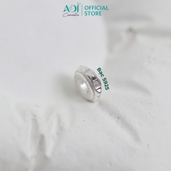 Mặt dây chuyền bạc 925 ADJ Velora Nhẫn Tròn Mặt Điêu Khắc Sang Trọng Phong Cách SM16203