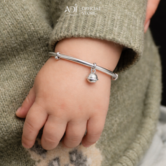 B Vòng Tay Bạc 925 Cho Bé – Lắc Tay Trẻ Em Cao Cấp, An Toàn, Không Kích Ứng, Mừng Thôi Nôi, Đầy Tháng Cho Bé -  SVC15207AD