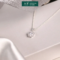 Bộ sản phẩm  Trang sức bạc 925 ADJ đính đá CZ sang trọng cao cấp Hoa 6 Cánh Mã 1