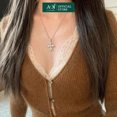 Mặt dây chuyền bạc 925 ADJ Stellar Cross Thánh Giá Đá Sang Trọng Tinh Tế SM16202