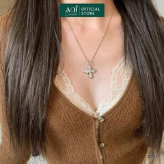 Mặt dây chuyền bạc 925 ADJ Stellar Cross Thánh Giá Đá Sang Trọng Tinh Tế SM16202