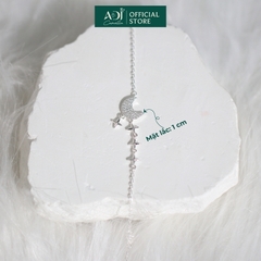 Lắc chân Trang sức bạc 925 ADJ Lunar Starry Ánh Trăng Và Tinh Tú Lung Linh Bay Bổng  SL16205AD