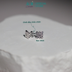 Bông Tai Nữ Bạc ADJ 925 Fairy Bloom Hoa Bướm Mang Lấp Lánh Nữ Tính SB16203AD