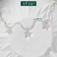 Lắc chân Trang sức bạc 925 ADJ Starlights Bộ Ba Ánh Sao Lấp Lánh  SL16208AD
