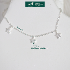 Lắc chân Trang sức bạc 925 ADJ Starlights Bộ Ba Ánh Sao Lấp Lánh  SL16208AD