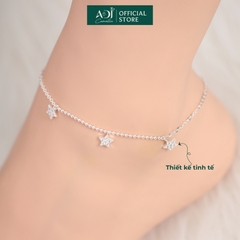 Lắc chân Trang sức bạc 925 ADJ Starlights Bộ Ba Ánh Sao Lấp Lánh  SL16208AD