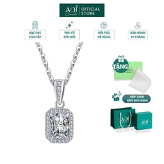 Bộ Trang sức bạc 925 ADJ Tiffany Viên Chữ Nhật To Mang Ánh Sáng Tinh Tế