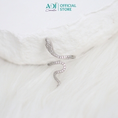 Nhẫn nữ Trang sức bạc 925 ADJ an toàn Xà Vương Uốn Lượn Bí Ẩn - SN11867AD