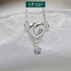 Dây chuyền Trang sức bạc 925 ADJ an toàn sang trọng cao cấp Trái Tim Hoàn Mỹ SD108172AD