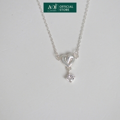 Dây chuyền Trang sức bạc 925 ADJ an toàn sang trọng cao cấp Trái Tim Hoàn Mỹ SD108172AD