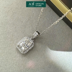 Bộ Trang sức bạc 925 ADJ Tiffany Viên Chữ Nhật To Mang Ánh Sáng Tinh Tế