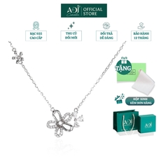 Dây chuyền Trang sức bạc 925 ADJ thanh lịch thời trang cao cấp Hoa Khai Phú Quý SD5459AD