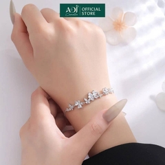 Lắc tay Trang sức bạc 925 ADJ an toàn sang trọng cao cấp Cánh Bướm Vườn Xuân SL5477AD