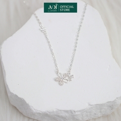 Dây chuyền Trang sức bạc 925 ADJ thanh lịch thời trang cao cấp Hoa Khai Phú Quý SD5459AD