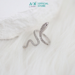 Nhẫn nữ Trang sức bạc 925 ADJ an toàn Xà Vương Uốn Lượn Bí Ẩn - SN11867AD