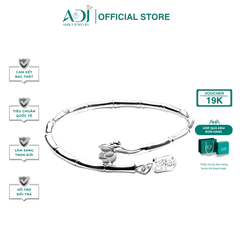 Vòng Tay Nữ Bạc ADJ 999 Hình Cây Tre Zuri May Mắn Phụ Kiện Trang Sức Nữ Cao Cấp SVC15456AD