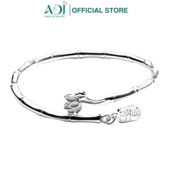 Vòng Tay Nữ Bạc ADJ 999 Hình Cây Tre Zuri May Mắn Phụ Kiện Trang Sức Nữ Cao Cấp SVC15456AD