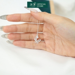 Dây chuyền Trang sức bạc 925 ADJ thanh lịch thời trang cao cấp Bướm Đôi Thanh Thoát SD10899AD