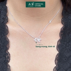 Dây chuyền Trang sức bạc 925 ADJ thanh lịch thời trang cao cấp Hoa Khai Phú Quý SD5459AD