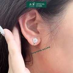 Bộ sản phẩm  Trang sức bạc 925 ADJ đính đá CZ sang trọng cao cấp Hoa 6 Cánh Mã 1