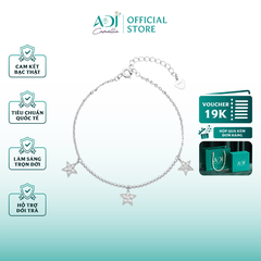 Lắc chân Trang sức bạc 925 ADJ Starlights Bộ Ba Ánh Sao Lấp Lánh  SL16208AD - SLC16227AD