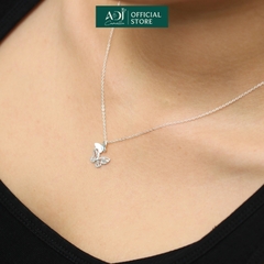 Dây chuyền Trang sức bạc 925 ADJ thanh lịch thời trang cao cấp Bướm Đôi Thanh Thoát SD10899AD