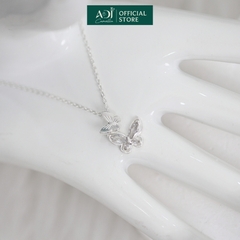 Dây chuyền Trang sức bạc 925 ADJ thanh lịch thời trang cao cấp Bướm Đôi Thanh Thoát SD10899AD