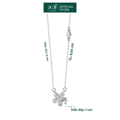 Dây chuyền Trang sức bạc 925 ADJ thanh lịch thời trang cao cấp Cánh Hoa Nhẹ Nhàng SD108104AD