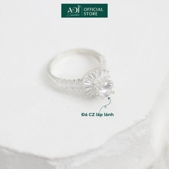 Nhẫn Trang sức bạc 925 ADJ đính đá CZ sang trọng cao cấp Vẻ Đẹp Rực Rở SN14530AD