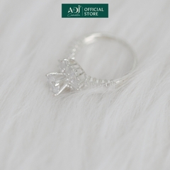 Nhẫn Trang sức bạc 925 ADJ đính đá CZ sang trọng cao cấp Vẻ Đẹp Rực Rở SN14530AD