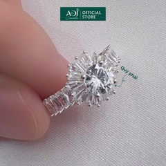 Nhẫn Trang sức bạc 925 ADJ đính đá CZ sang trọng cao cấp Vẻ Đẹp Rực Rở SN14530AD