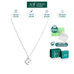 Dây chuyền Trang sức bạc 925 ADJ thanh lịch thời trang cao cấp Cánh Hoa May Mắn SD146100AD