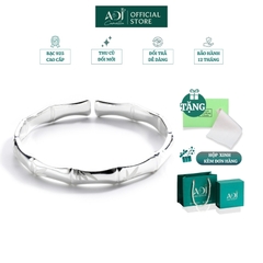 Vòng Tay Nữ Bạc ADJ 999 Cây Trúc Lá Tre May Mắn Phụ Kiện Trang Sức Nữ Cao Cấp SVC15445AD