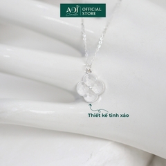 Dây chuyền Trang sức bạc 925 ADJ thanh lịch thời trang cao cấp Cánh Hoa May Mắn SD146100AD