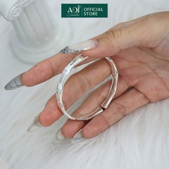 Vòng Tay Nữ Bạc ADJ 999 Cây Trúc Lá Tre May Mắn Phụ Kiện Trang Sức Nữ Cao Cấp SVC15445AD