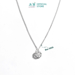 Dây chuyền Trang sức bạc 925 ADJ thanh lịch thời trang cao cấp Hoa Yêu Thương SD134180AD