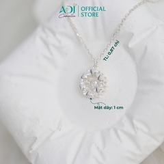 Dây chuyền Trang sức bạc 925 ADJ thanh lịch thời trang cao cấp Hoa Yêu Thương SD134180AD