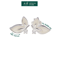 Bông tai Bạc Nữ ADJ Hai Nửa Cánh Bướm Lấp Lánh Sang Trọng Nữ Tính SB15625AD